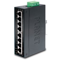 PLANET IGS-801T 8-Port 10/100/1000Mbps Industrial Gigabit Ethernet Switch w/ Wide Operating Temperature